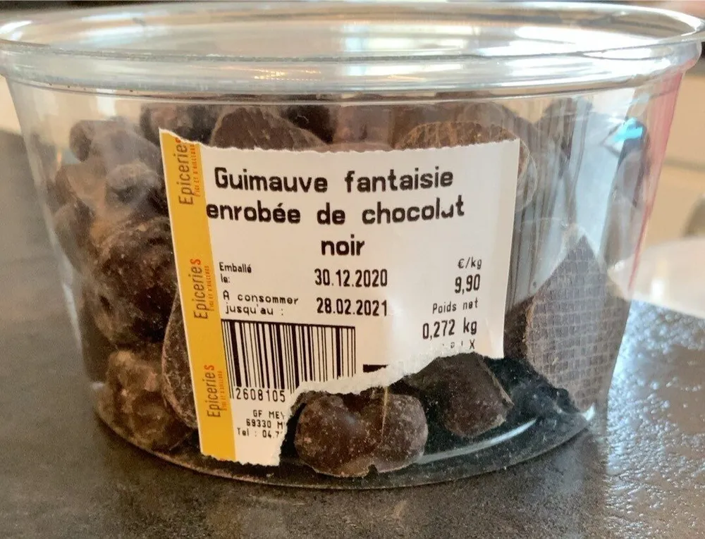 Guimauve enrobee chocolat