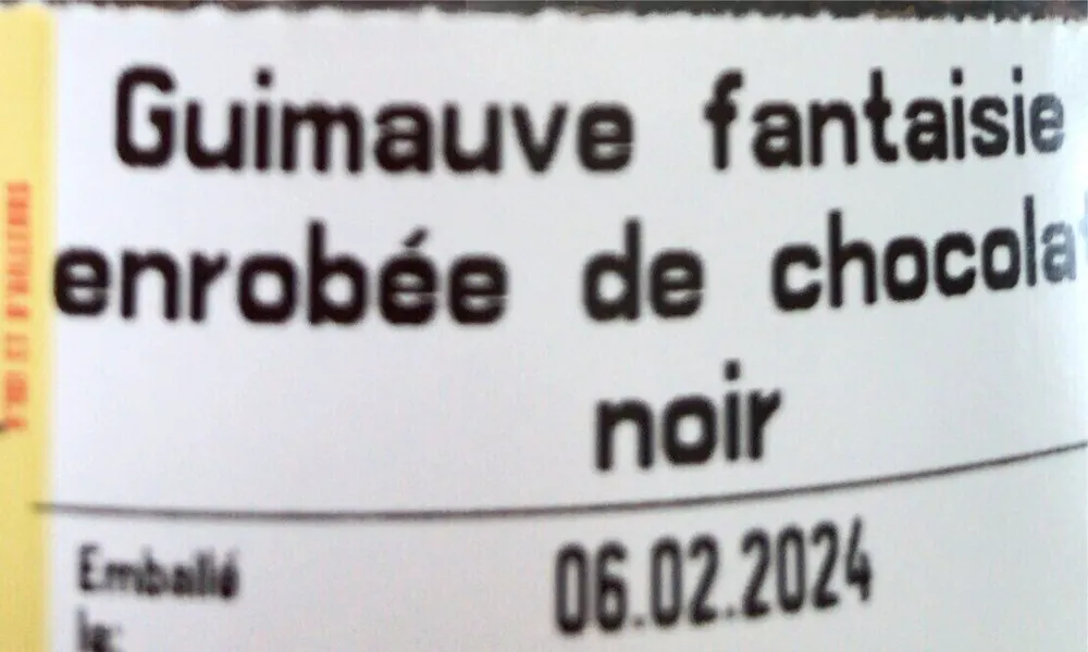 Guimauve fantaisie chocolat noir