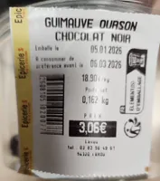 Guimauve ourson chocolat noir