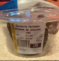 Guimauve fantaisie enrobee de chocolat
