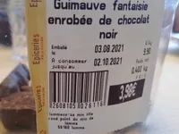 Guimauve fantaisie enrobée de chocolat noir