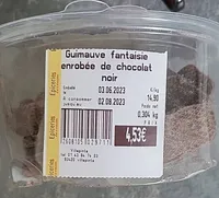 Guimauve fantaisie enrobée de chocolat noir