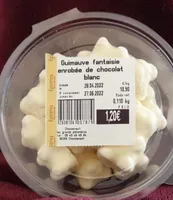 Guimauve fantaisie enrobée de chocolat blanc