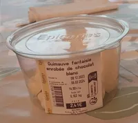 Guimauve fantaisie enrobée de chocolat blanc
