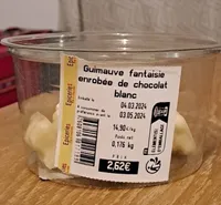 Guimauve fantaisie enrobée de chocolat blanc