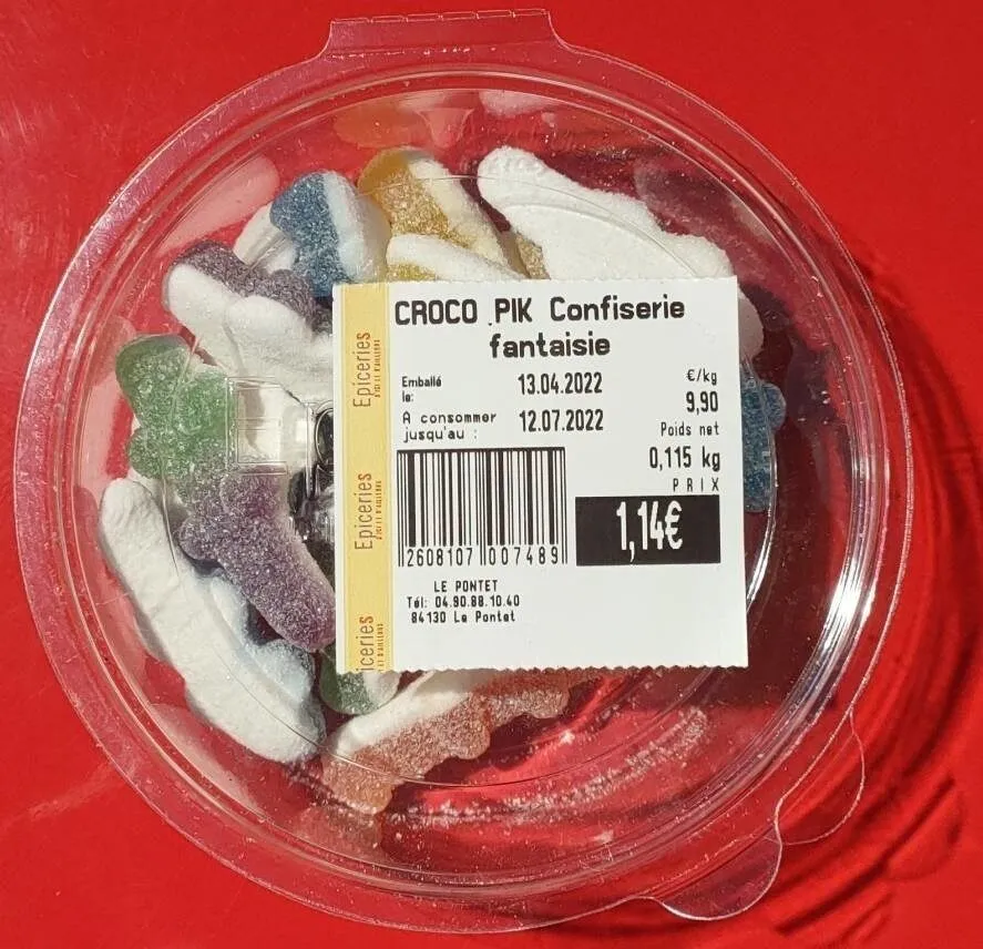 CROCO PIK Confiserie fantaisie