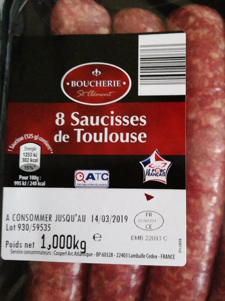 Saucisses de Toulouse