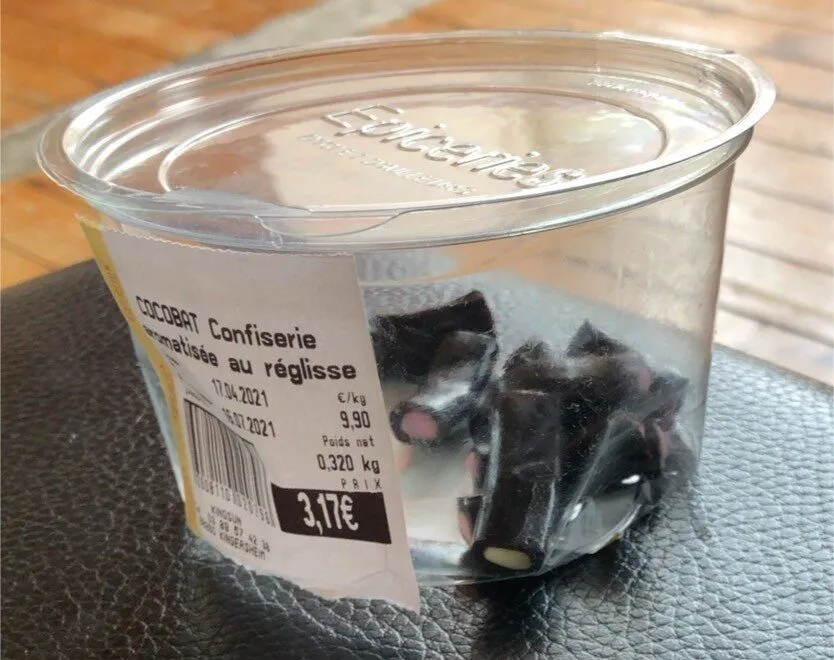 Cocobat confiserie aromatisée au réglisse