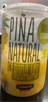 Piña natural en rodajas