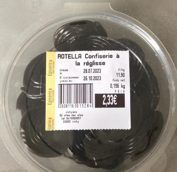 Rotella confiserie à la réglisse