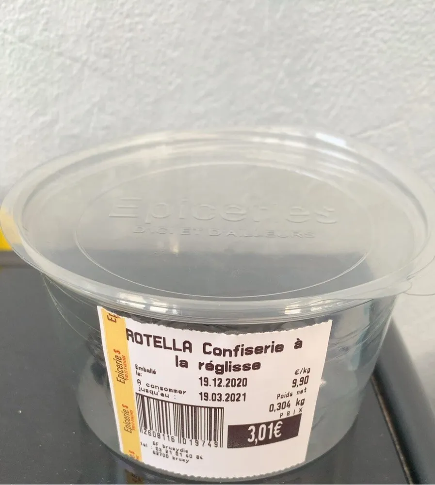 Rotella confiserie a la reglisse