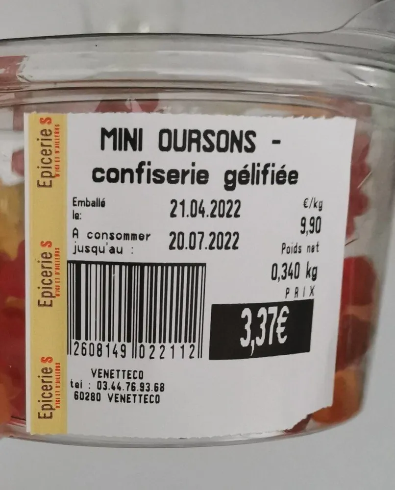 Mini oursons