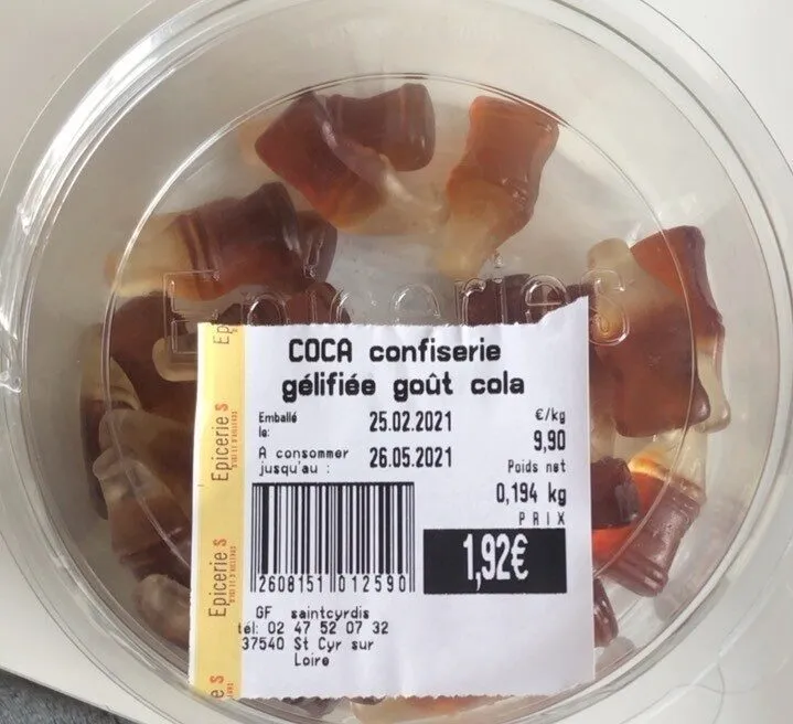 COCA confiserie gélifiée