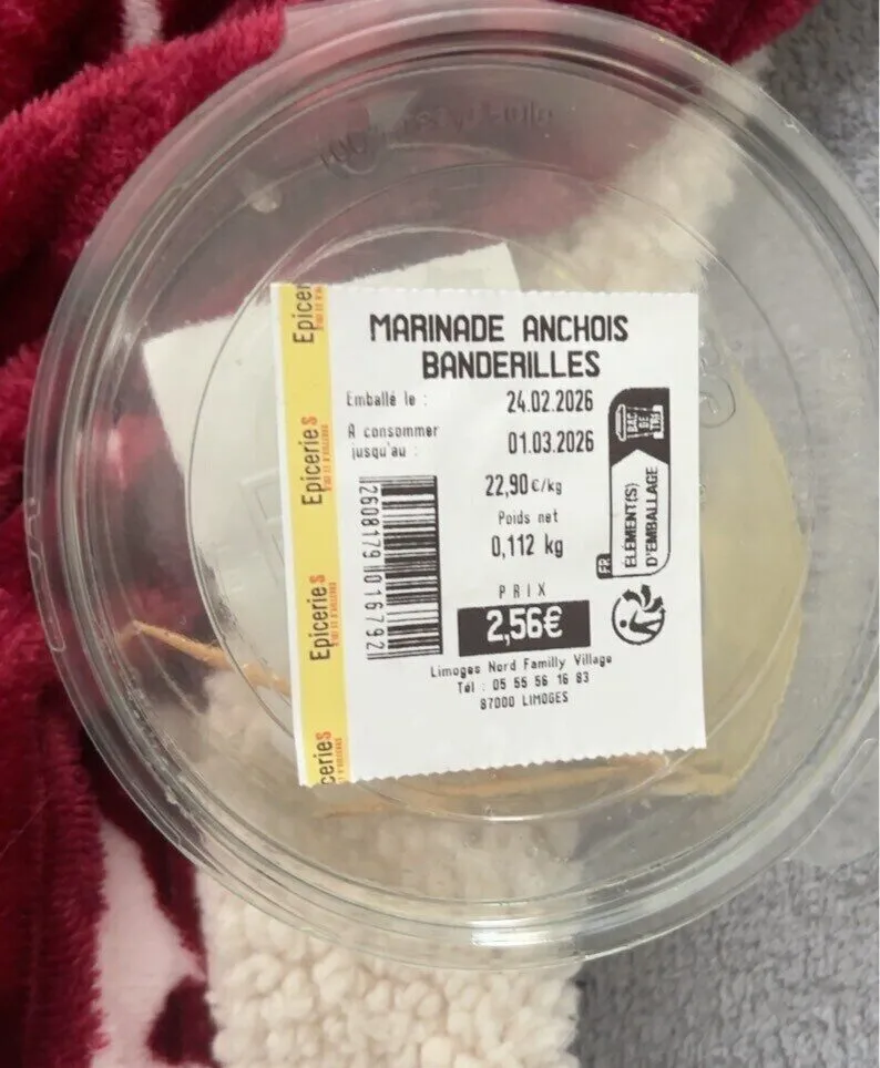 Marinade anchois banderilles