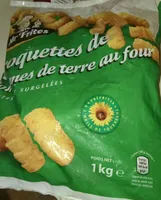 Croquettes de pommes de terre au four