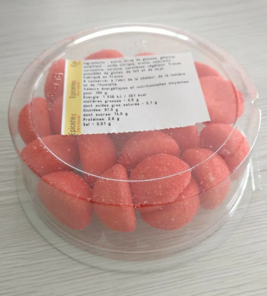 Fraise gélifié