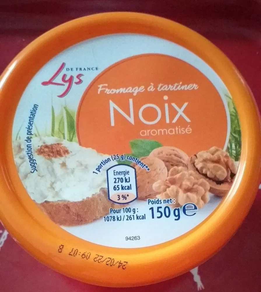 Fromage à tartiner Noix - aromatisé