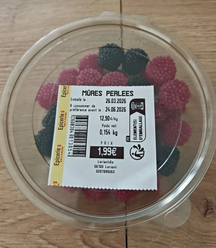 Mûres perlées