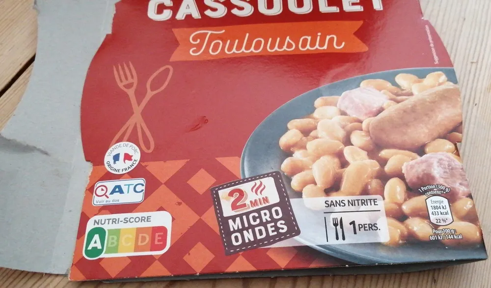 Cassoulet toulousain cuisiné à la graisse de canard