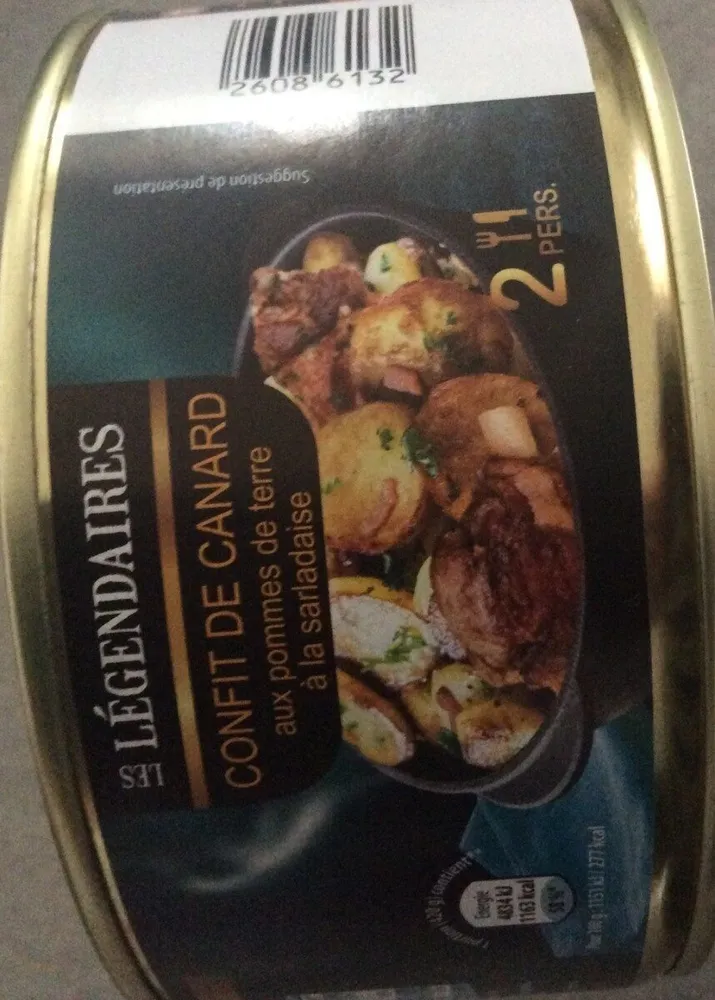 Confit de canard aux pommes de terre sarladaises
