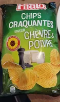 Chips craquantes saveur chèvre & poivre