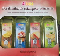 Lot d'huiles de colza pour pâtisserie