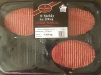 4 Hachés au boeuf avec fibres végétales