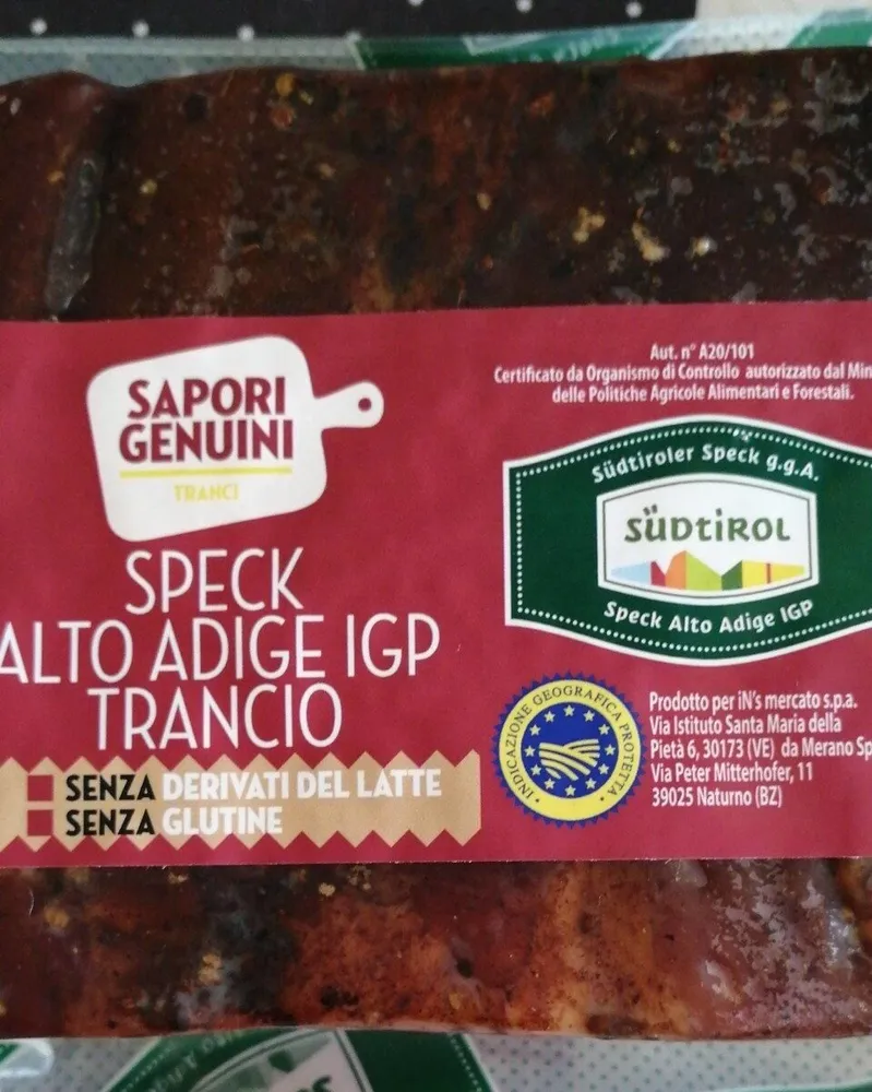 speck alto Adige igp trancio