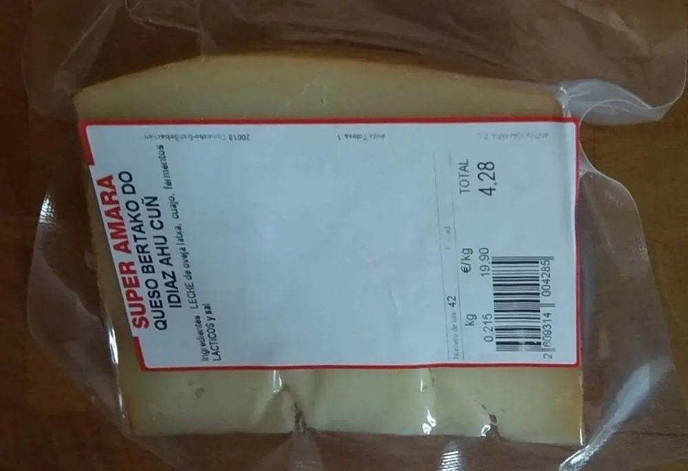 Queso idiazabal cuña