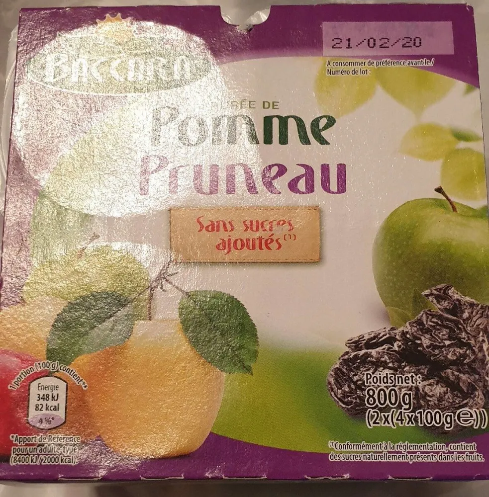 Purée pomme pruneau