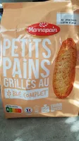 Petits pains grillés au blé complet