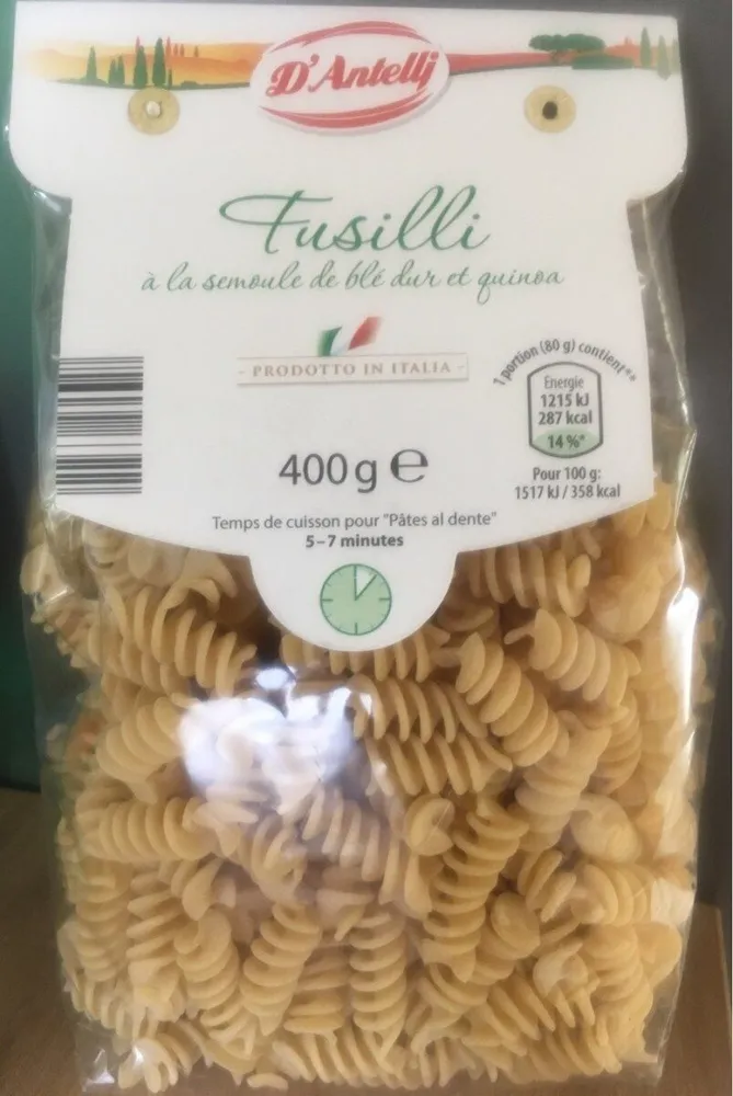 Fusilli à la semoule de blé dur et quinoa