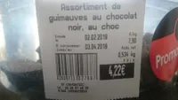 Assortiment de guimauves au chocolat noir,  au choc