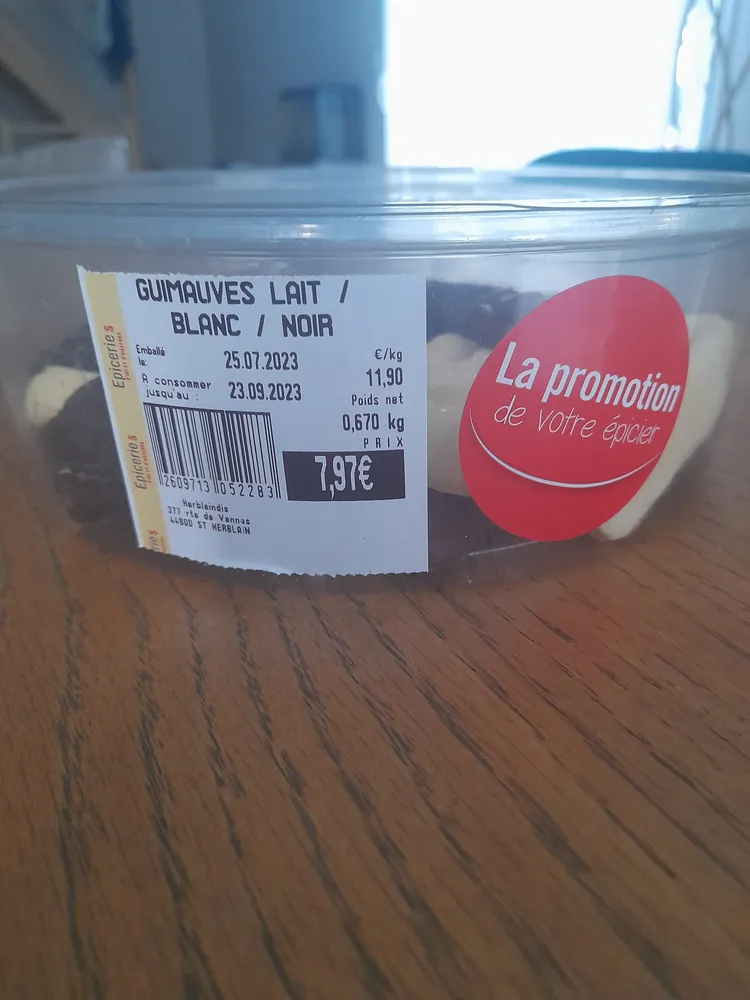 GUIMCAUVES LAIT / BLANC / NOIR