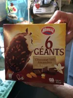 6 Géants Chocolat au Lait Amandes & Vanille