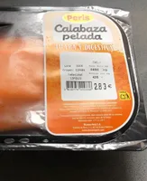 Calabaza pelada