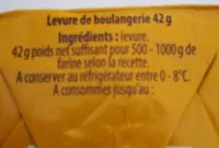 Levure boulangère fraîche