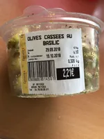 Olives Cassé au basilic