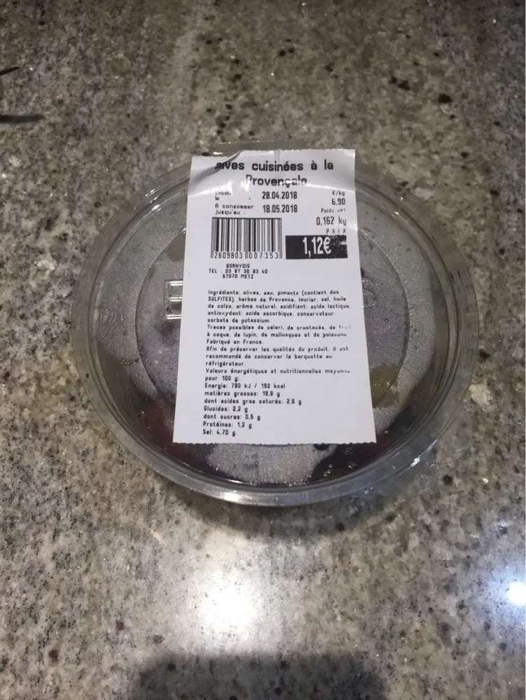 Olives cuisinées à la Provençale