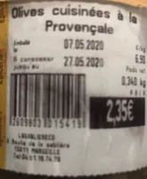 Olives cuisinées à la provencale