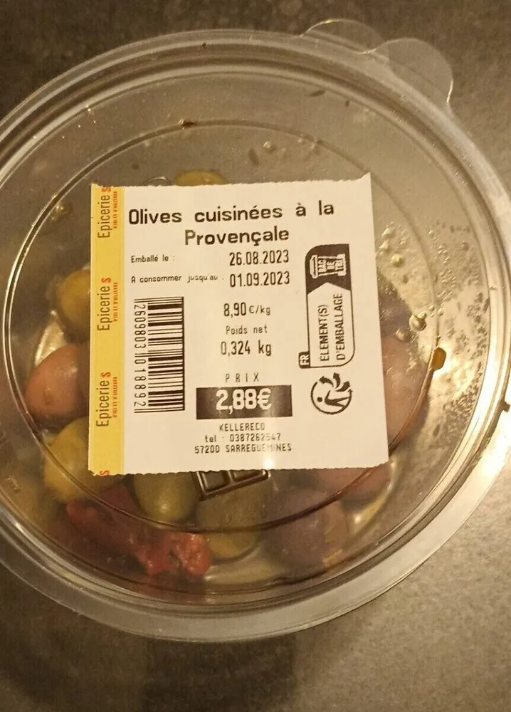 Olives cuisinées à la provençale