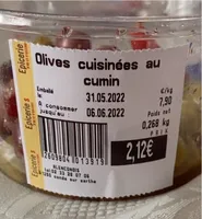 Olives cuisinées au cumin