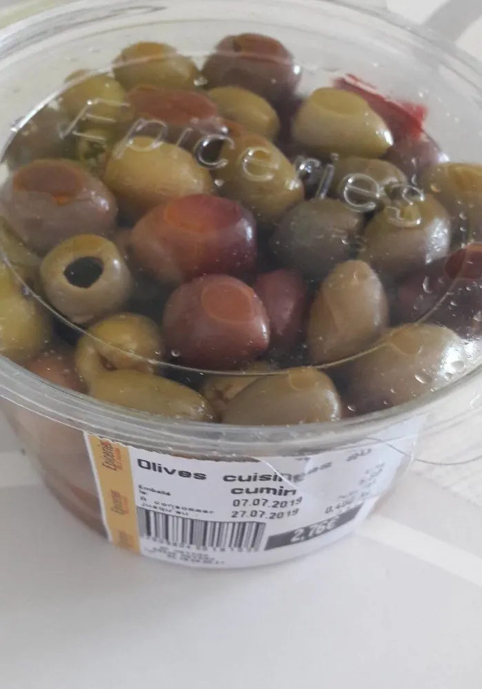 Olives cuisinées au cumin