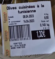 Olives cuisinées à la tunisienne