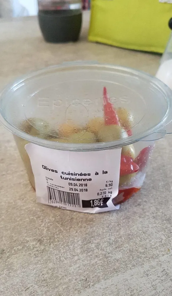 Olives cuisinées à la tunisienne