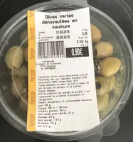 Olives vertes denoyautes