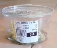 Olive cassée à l'ail