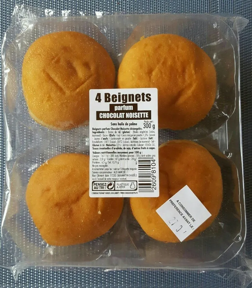 Beignets chocolat noisette