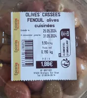 OLIVES CASSEES FENOUIL olives cuisinées