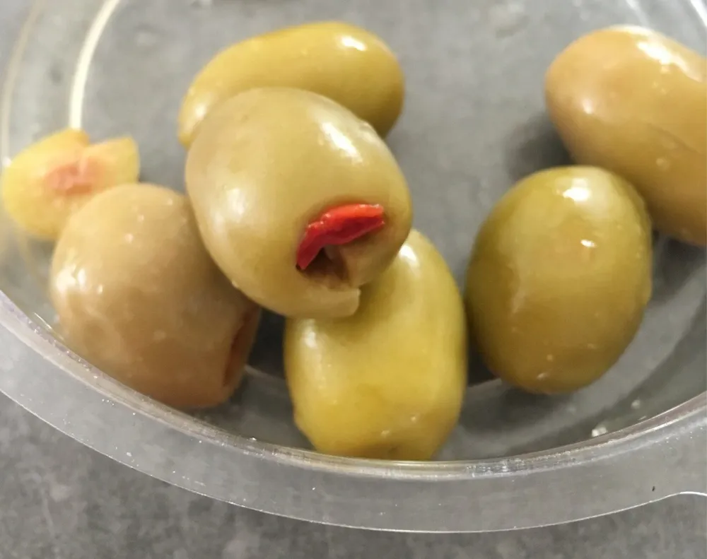 Olives Vertes Pasteurisées Farcies aux Poivrons